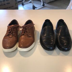 Cole Hahn Men's Brown and Black Leather Shoes